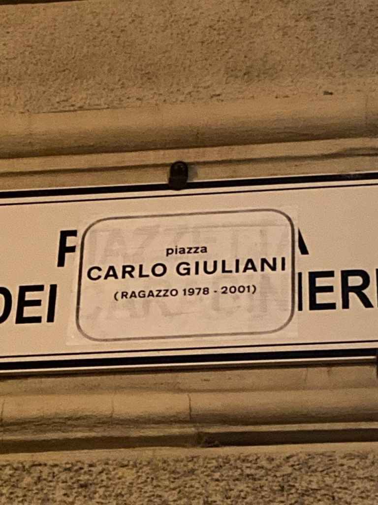 Piazza Carlo Giuliani (Ragazzo 1978-2021) Bologna